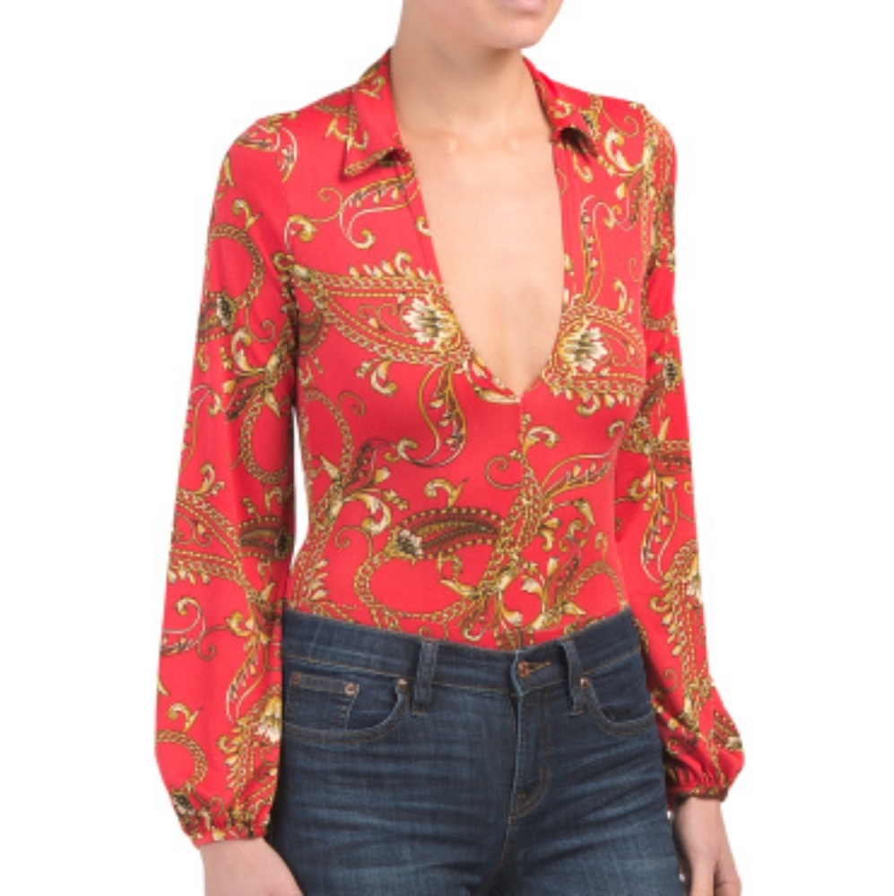 Urban Rose red bodysuit